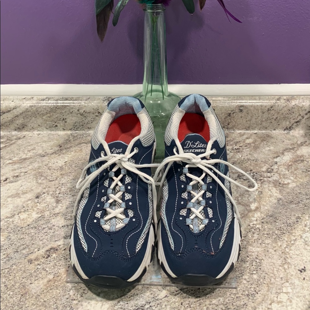 Skechers D'Lites Sport Blue Athletic Women’s Size 9